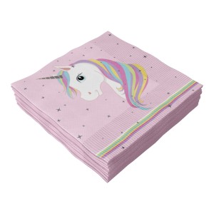 Guardanapo 33cm x 33cm - Unicórnio c/20 Make+