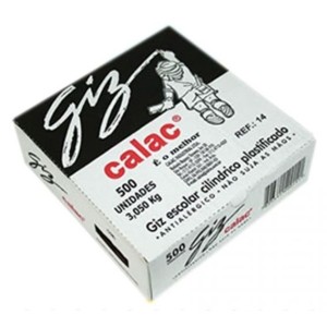 Giz Escolar Branco Plastificado c/500 Calac