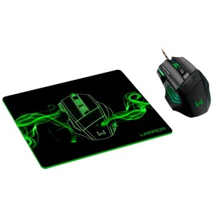 Mouse Gamer Warrior + Mouse Pad MO207 Multilaser