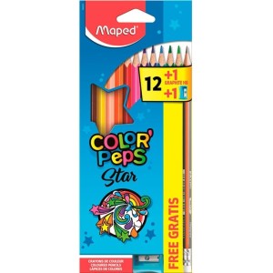 Lápis de Cor 12 Cores Color Peps Kit Maped