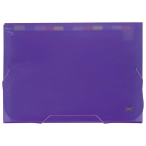 Pasta Sanfonada A4 com 12 Divisões Lilás 6090PP-LI DAC