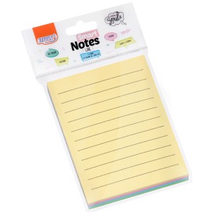 Bloco de Anotações 76mm x 102mm - Pautado Pastel 100 Folhas BRW