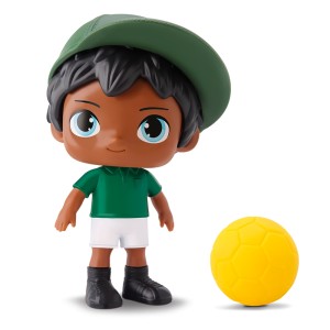Boneco Max Futebol Verde e Branco Negro 1170 Silmar Brinquedos