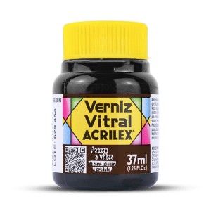Verniz Vitral 37ml - Marrom 531 Acrilex