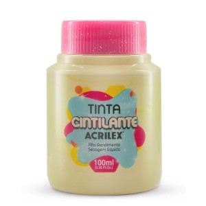 Tinta Cintilante 100ml - Baunilha 843 Acrilex