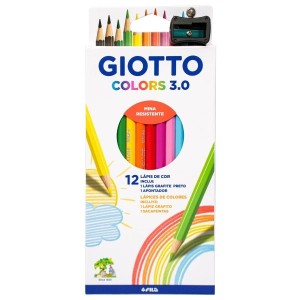 Lápis de Cor 12 Cores Colors 3.0 Giotto