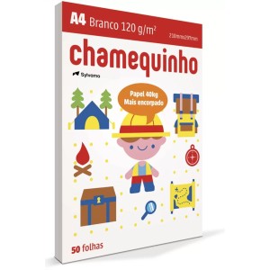 Papel Sulfite A4 Branco 120g 50 Folhas Chamequinho Chamex