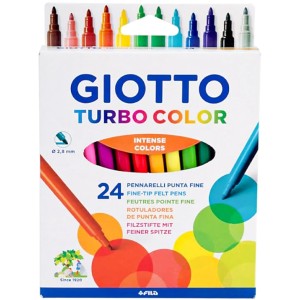 Canetinha Hidrográfica 24 Cores Giotto