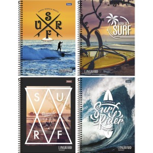 Caderno 15 Matérias Longboard 240fls Foroni