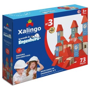 Brincando de Engenheiro Nº3 73 Peças 5277.6 Xalingo
