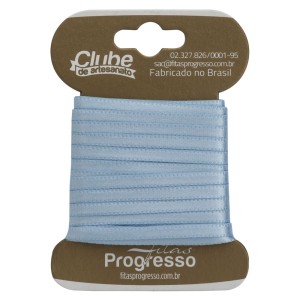Fita de Cetim n.0 0212 - Azul Bebê Progresso