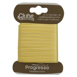 Fita de Cetim n.0 0242 - Amarelo Canário Progresso