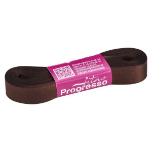 Fita de Cetim n.3 0340 - Marrom Café Progresso