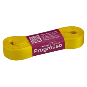 Fita de Cetim n.3 0763 - Amarelo Gema Progresso