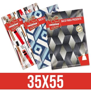 Saco para Presente 35cm x 55cm Cromus