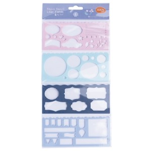 Régua Stencil Lilac Fields By Sof c/4 Molin