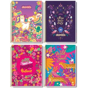 Caderno 10 Matérias Atrevida 160 Folhas Credeal