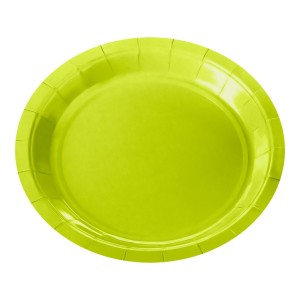 Pratos de Papel 18cm - Verde Neon c/8 Make+