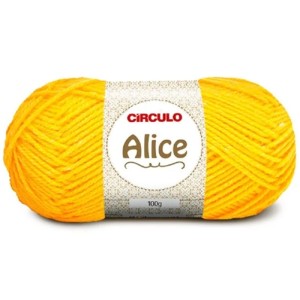 Lã Alice 1331 - Solar 100g Circulo