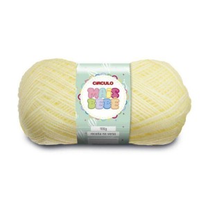 Lã Mais Bebê 0150 - Creme 100g Circulo