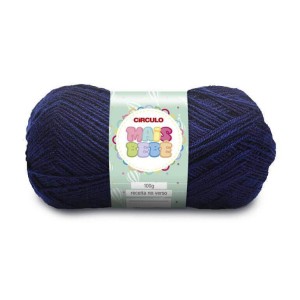Lã Mais Bebê 0640 - Azul Marinho 100g Circulo
