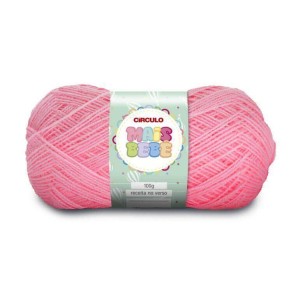 Lã Mais Bebê 0769 - Chiclete 100g Circulo