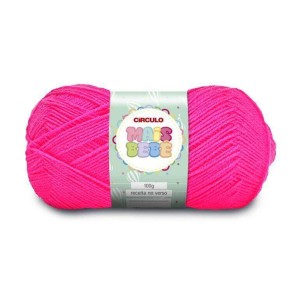 Lã Mais Bebê 3190 - Pink 100g Circulo
