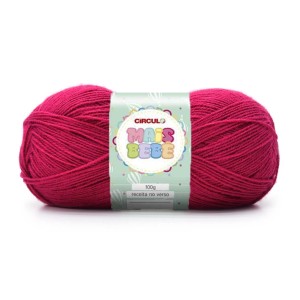 Lã Mais Bebê 3951 - Viva Magenta 100g Circulo