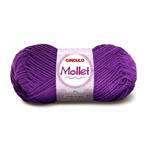 Lã Mollet 40g 0409 - Ametista Circulo