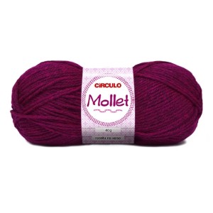 Lã Mollet 40g 3914 - Begônia Circulo