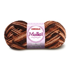 Lã Mollet 40g 9601 - Capuccino Circulo