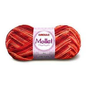 Lã Mollet 40g 9649 - Urucum Circulo