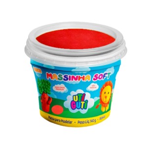Massa de Modelar 140g - Vermelha Uti Guti