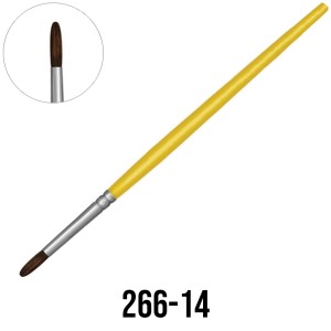 Pincel Redondo N.14 Amarelo 266-14 Tigre