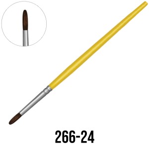 Pincel Redondo N.24 Amarelo 266-24 Tigre