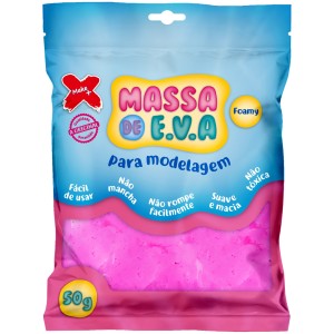 Massinha de EVA 50g - Rosa Make+
