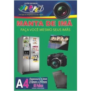 Manta de Imã 0.3mm com 5 Folhas Off Paper