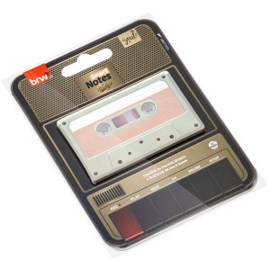 Bloco de Anotações 66mm x 41mm - Vintage Toca Fitas 30 Folhas BRW