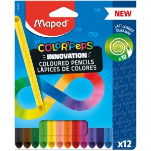 Lápis de Cor 12 Cores Infinito Color Peps Innovation Maped