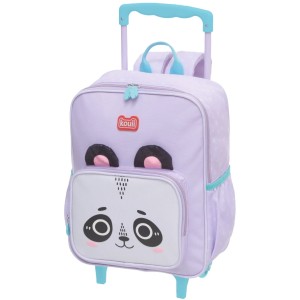 Mochila com Rodinhas Kouii Filhotiis Panda Pandi 9100E01 Pacific