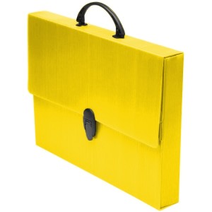 Pasta Maleta com Alça Novaonda - Amarela 205 Polibrás