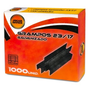 Grampo 23/17 Galvanizado c/1000 Jocar Office
