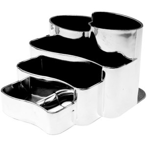 Porta Canetas Metalizado - Prata 3005 Dello