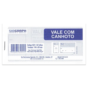 Vale com Canhoto 50 Folhas SidGraph