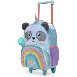 Mochila com Rodinhas Pack Me Sweet Panda 998AD01 Pacific