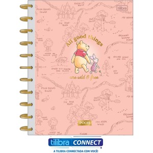 Caderno Tilidisco 10 Matérias Ursinho Pooh 160fls Tilibra Connect