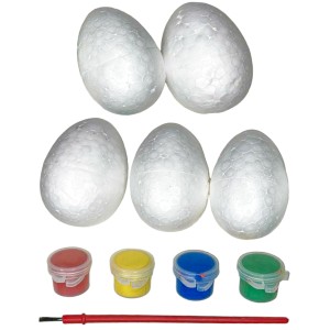 Ovinhos de Páscoa para Colorir e Pintar c/5 PS1030 Yoss