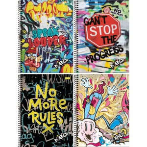 Caderno 1 Matéria Bomber 80 Folhas Foroni