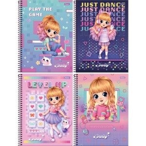 Caderno 10 Matérias Judy 160 Folhas Foroni