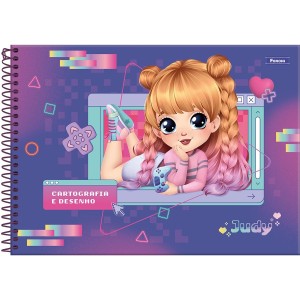 Caderno de Cartografia Judy 80 Folhas Foroni